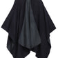 Sakkas Mari Women's Reversible Large Poncho Shawl Wrap Scarf Cape Ruana Blanket