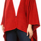Sakkas Mari Women's Reversible Large Poncho Shawl Wrap Scarf Cape Ruana Blanket