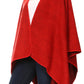 Sakkas Mari Women's Reversible Large Poncho Shawl Wrap Scarf Cape Ruana Blanket