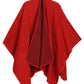 Sakkas Mari Women's Reversible Large Poncho Shawl Wrap Scarf Cape Ruana Blanket