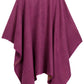 Sakkas Mari Women's Reversible Large Poncho Shawl Wrap Scarf Cape Ruana Blanket