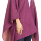 Sakkas Mari Women's Reversible Large Poncho Shawl Wrap Scarf Cape Ruana Blanket