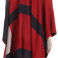 Sakkas Mari Women's Reversible Large Poncho Shawl Wrap Scarf Cape Ruana Blanket