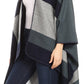 Sakkas Mari Women's Reversible Large Poncho Shawl Wrap Scarf Cape Ruana Blanket