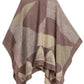 Sakkas Mari Women's Reversible Large Poncho Shawl Wrap Scarf Cape Ruana Blanket