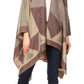Sakkas Mari Women's Reversible Large Poncho Shawl Wrap Scarf Cape Ruana Blanket
