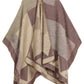 Sakkas Mari Women's Reversible Large Poncho Shawl Wrap Scarf Cape Ruana Blanket