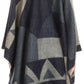 Sakkas Mari Women's Reversible Large Poncho Shawl Wrap Scarf Cape Ruana Blanket