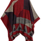 Sakkas Mari Women's Reversible Large Poncho Shawl Wrap Scarf Cape Ruana Blanket