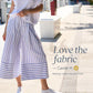 Cotton Gaucho Pants - Nautical Stripe