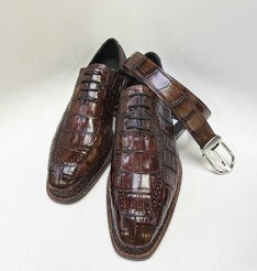 Maurice Chancellor Alligator Oxford - Marrón