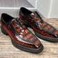 Maurice Chancellor Alligator Oxford - Cognac