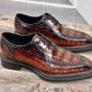Maurice Chancellor Alligator Oxford - Cognac