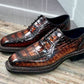 Maurice Chancellor Alligator Oxford - Cognac