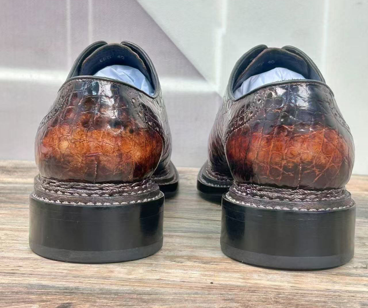 Maurice Regent Alligator Oxford - Coñac