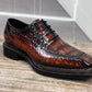 Maurice Chancellor Alligator Oxford - Cognac