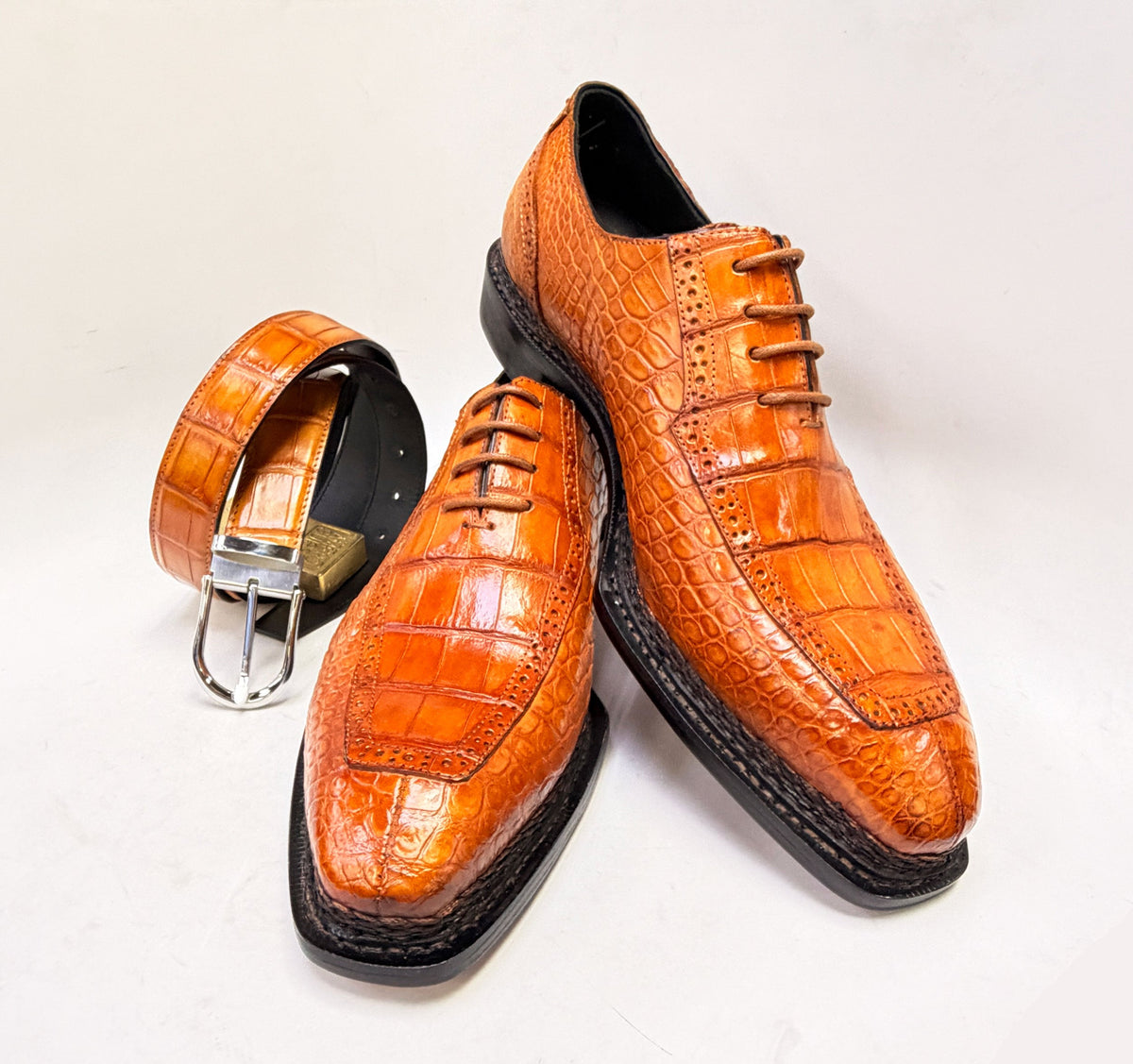 Maurice Chancellor Alligator Oxford - Mandarina