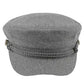 C.C Rope with Button Deco Solid Fisherman's Cap