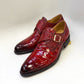 Maurice Charlotte Alligator Monkstrap - Borgoña