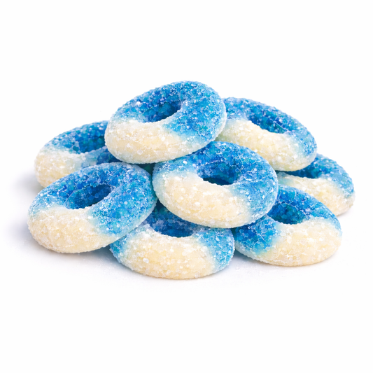 Albanese Gummi – Anillos de frambuesa azul – Bolsa a granel
