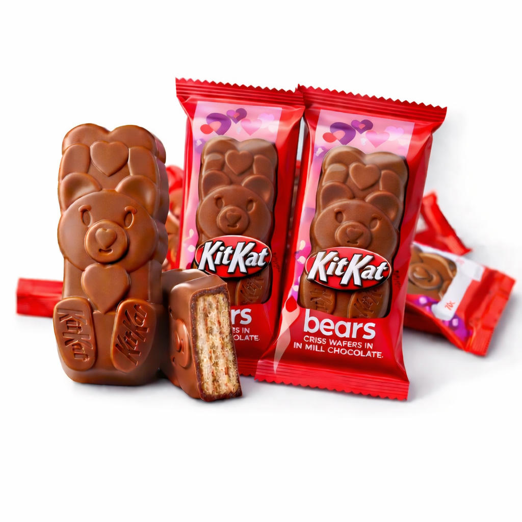 KitKat Bears Crisp Wafer in Milk Chocolate – Valentine’s Edition – Bulk Value Bag