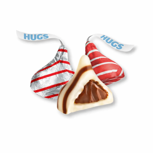 Hershey's Hugs Chocolate con Leche y Crema Blanca – Edición San Valentín – Bolsa de Valor a Granel