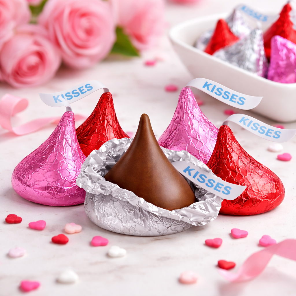 Hershey’s Kisses Chocolate con Leche – Edición San Valentín – Bolsa a Granel Económica