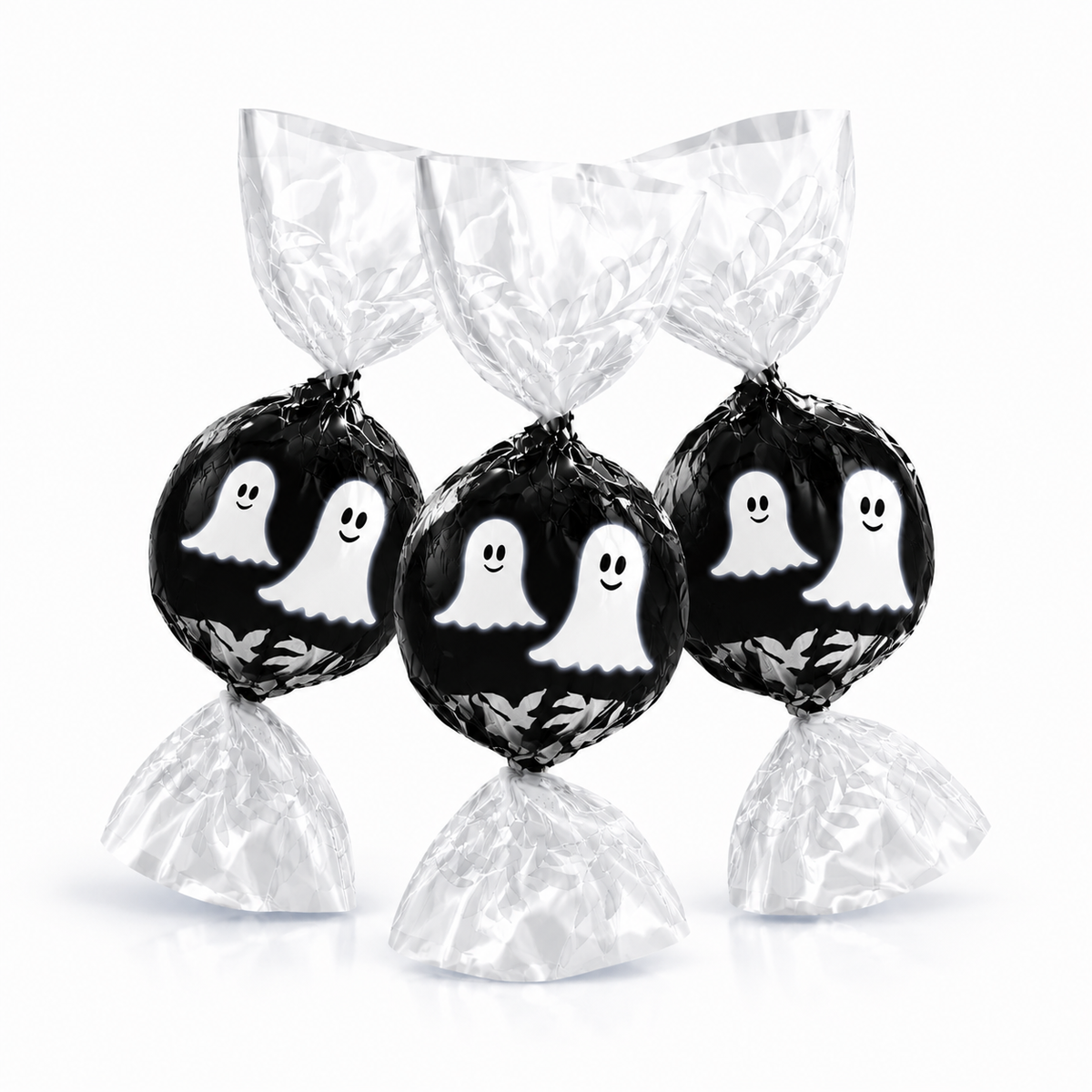 Lindt LINDOR Trufas de Chocolate con Leche y Chocolate Blanco con Envoltorio de Fantasma de Halloween – Bolsa de Gran Valor