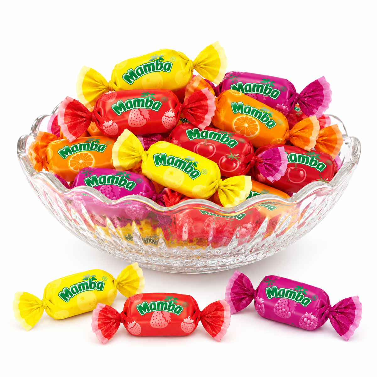 Mamba Chews de Fruta – Caramelos Masticables Sabor Frutas Surtidas – Bolsa de Valor a Granel