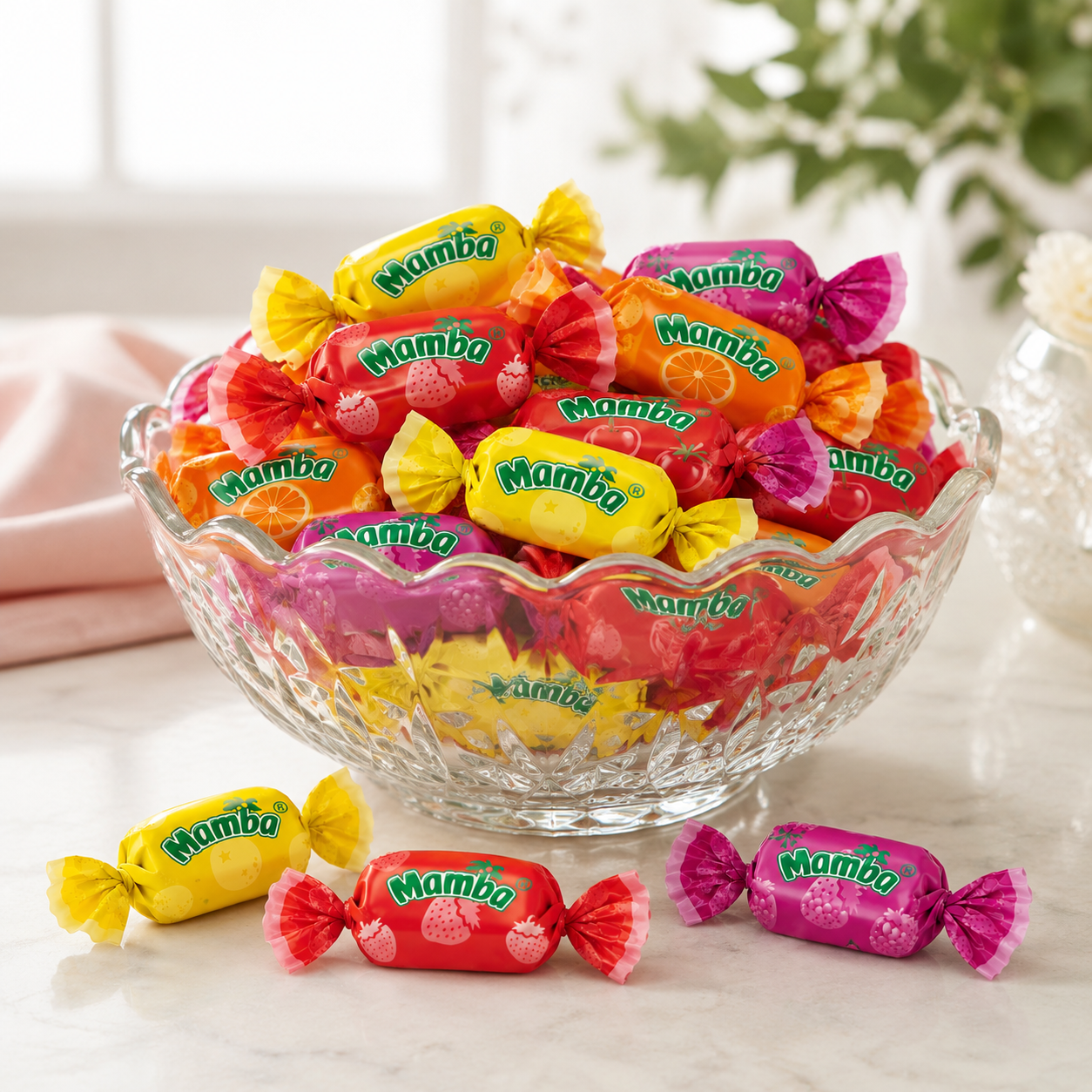 Mamba Chews de Fruta – Caramelos Masticables Sabor Frutas Surtidas – Bolsa de Valor a Granel