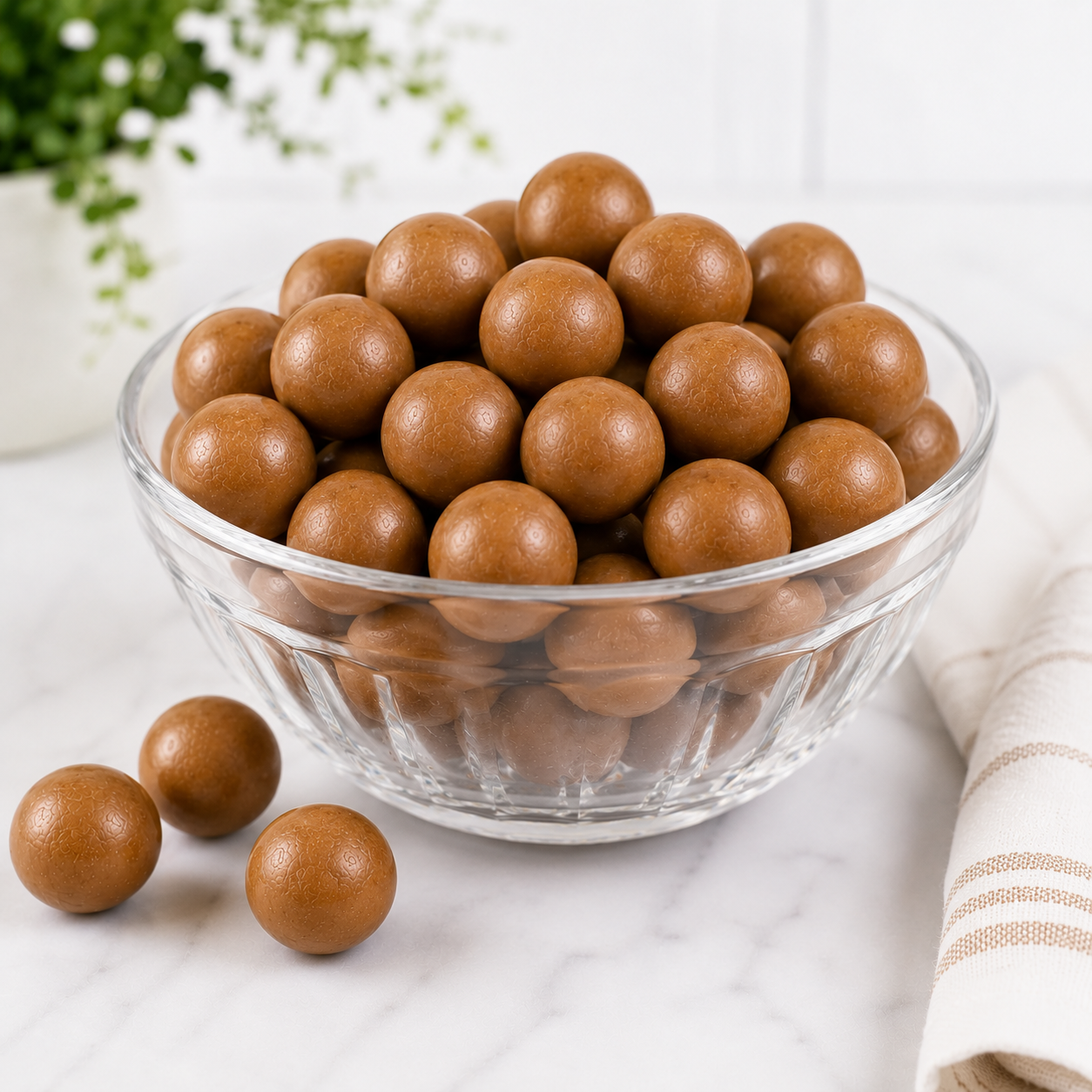 Peanut Butter Milk Chocolate Malt Balls – Bulk Value Bag