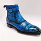 Maurice Chicago Alligator Boot - Blue