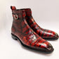 Maurice Chicago Custom Made Alligator Boot - Rust