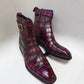 Bota de caimán Maurice Chicago - Borgoña