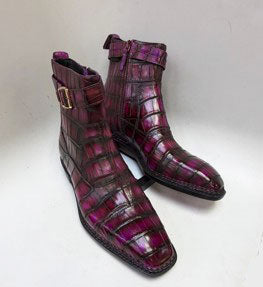Bota de caimán Maurice Chicago - Borgoña