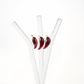 Chili Pepper Glass Straw
