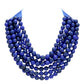 Women's Chunky Multi-Strand Beaded Statement Necklace with Magnetic Clasp