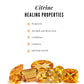 Natural 2.2 Carat Oval Citrine Drop Earrings with Moissanite