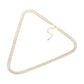 Stainless Steel Emerald Cut CZ Stone Tennis Chain Necklace