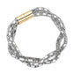 Stone Embellished Twisted Magnetic Bracelet