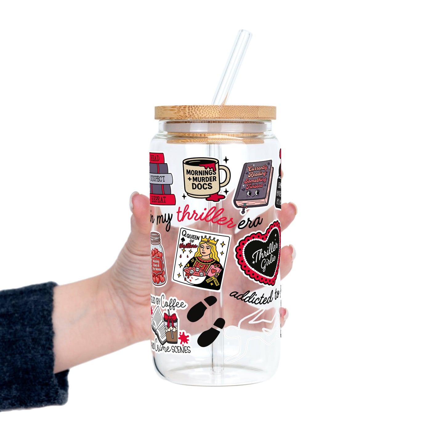 Thriller True Crime Glass Cups