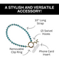 Clip & Go Beaded Wristlet Bedazzled Collection