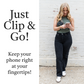 Clip & Go Strap w/Zippered Pouch XOXO