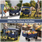 Collapsible Wagon with Removable Canopy and Detachable Storage Bag