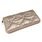 Shiny Faux Leather Padded Wallet with Wristlet