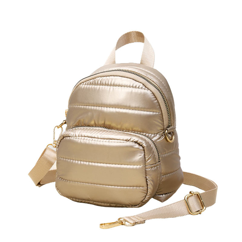 Solid Puffer Mini Backpack Bag