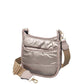 Solid Quilted Shiny Puffer Mini Crossbody Bag
