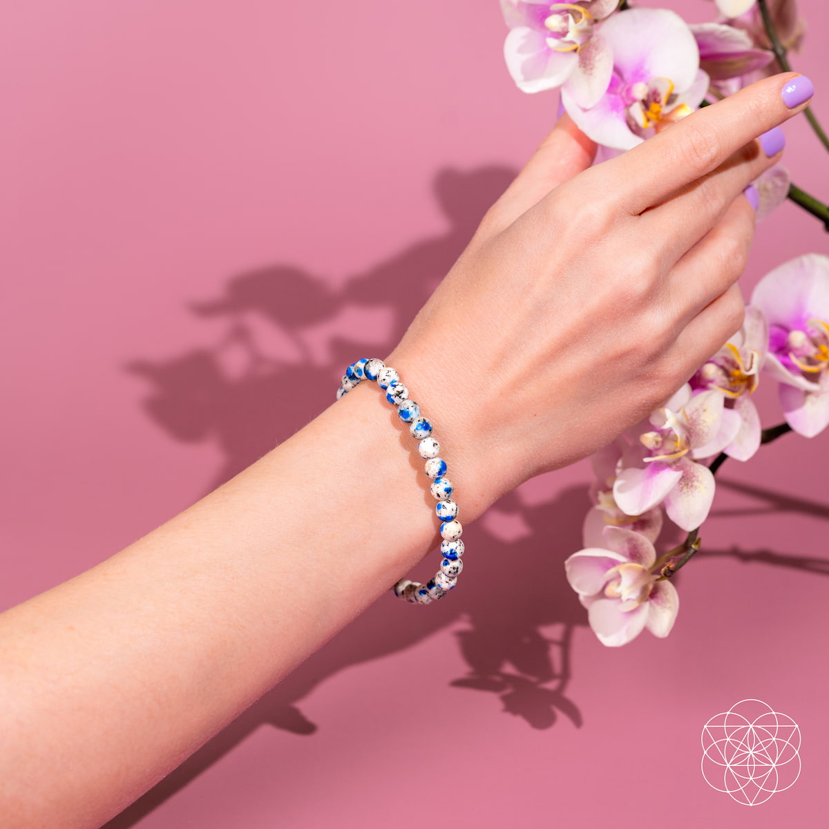 Pulsera de piedra K2 rara de aventura espiritual | 6mm