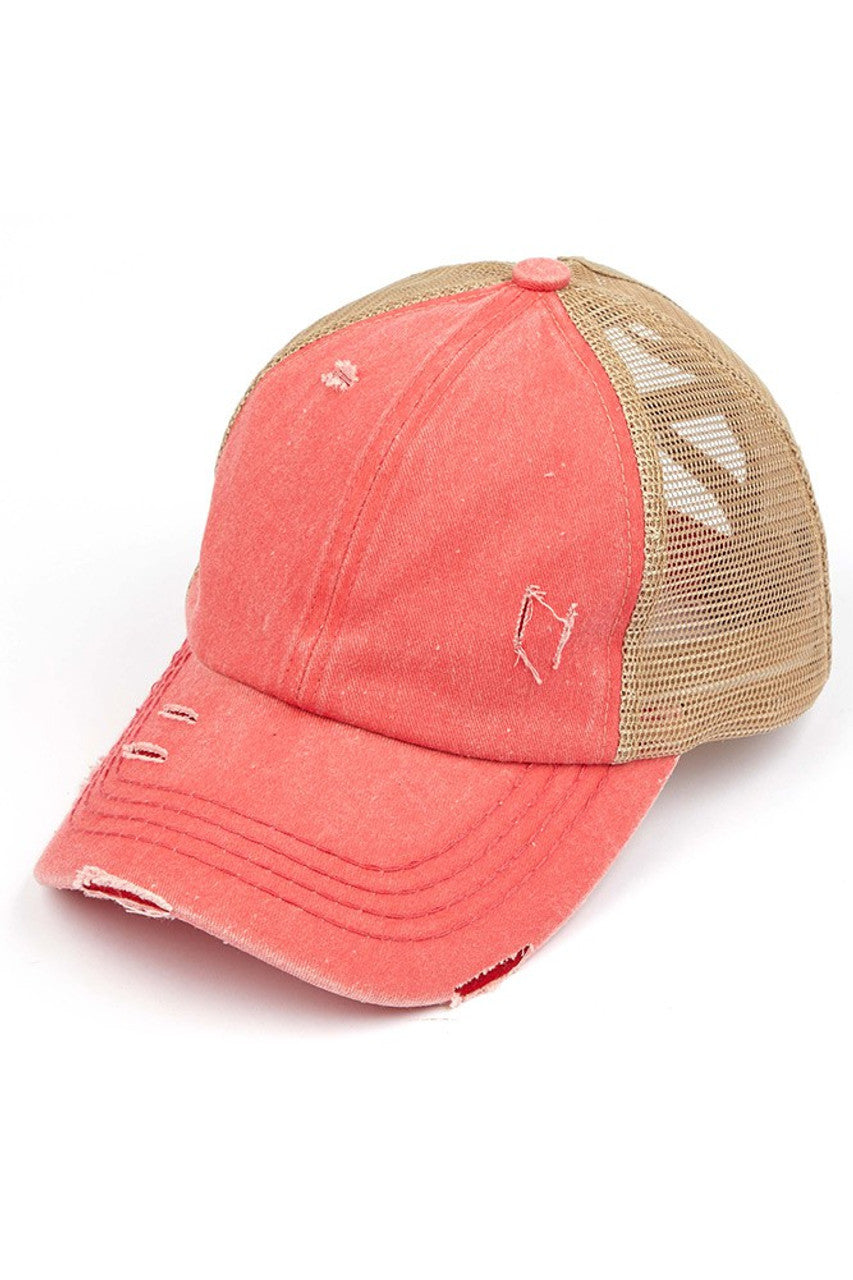 C.C Women's Baseball Ponytail Cap