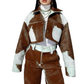 Cropped Cow Print Jacket for Women – Genuine Hair-On Pony Hair